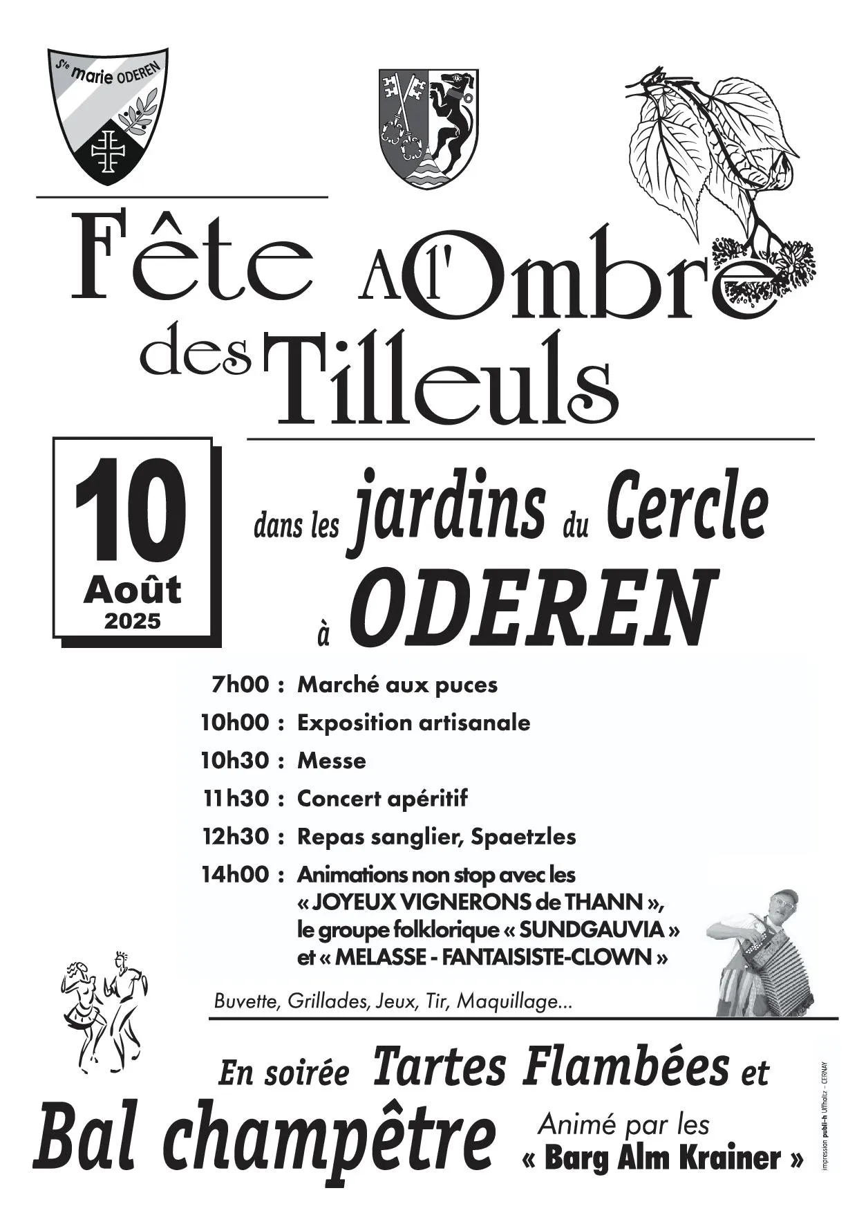 A l'ombre des Tilleuls 2025 — Cercle Sainte Marie d'Oderen